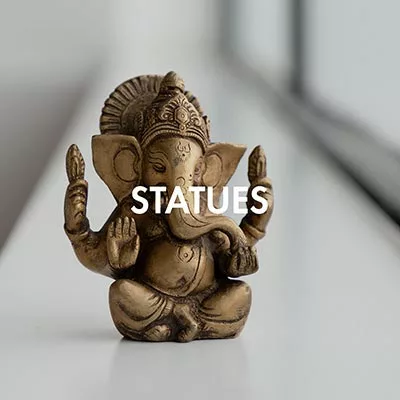 Yoga statues and decorative figures