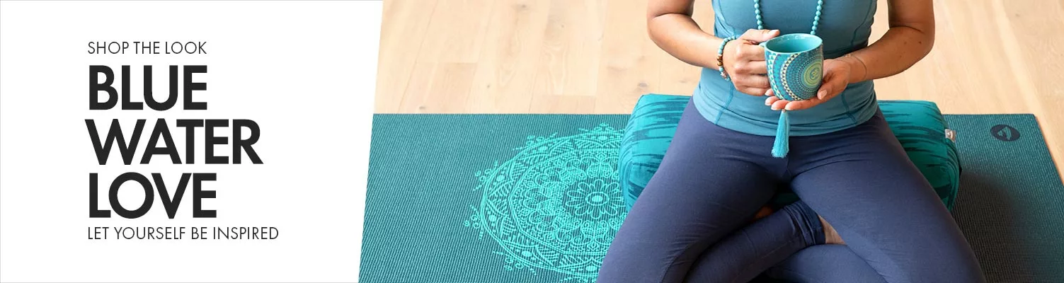 Yoga, lifestyle & meditation inspirations in the colour blue