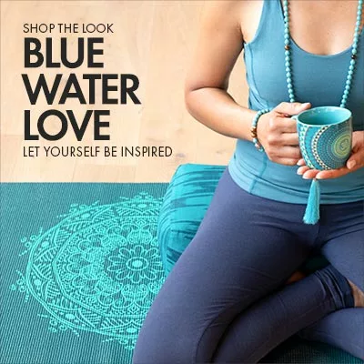 Yoga, lifestyle & meditation inspirations in the colour blue