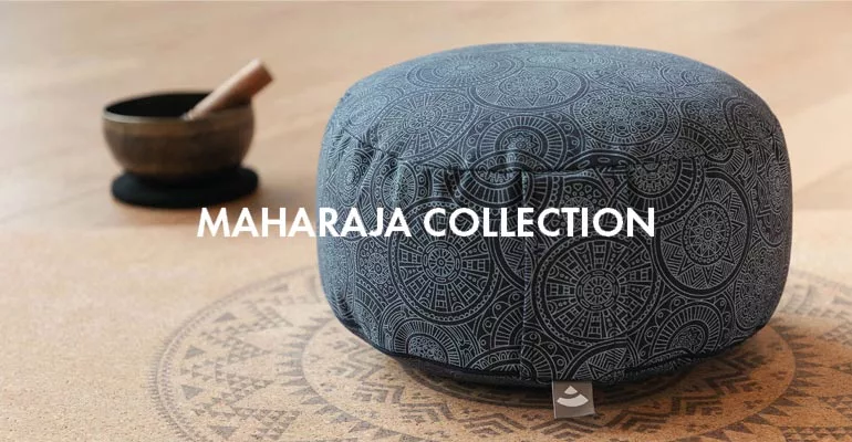 Collection Maharaja de bodhi : Coussins de yoga, de méditation et de shiatsu avec design imprimé