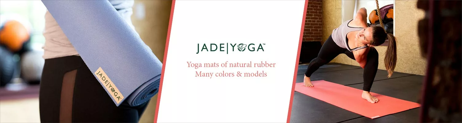 Yogamats of natural rubber by JADE Yoga