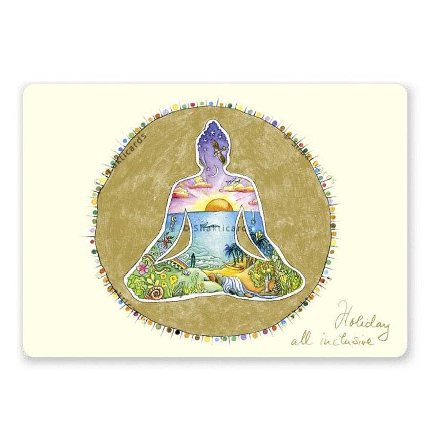 Yoga carte postale "Holiday all Inclusive"  