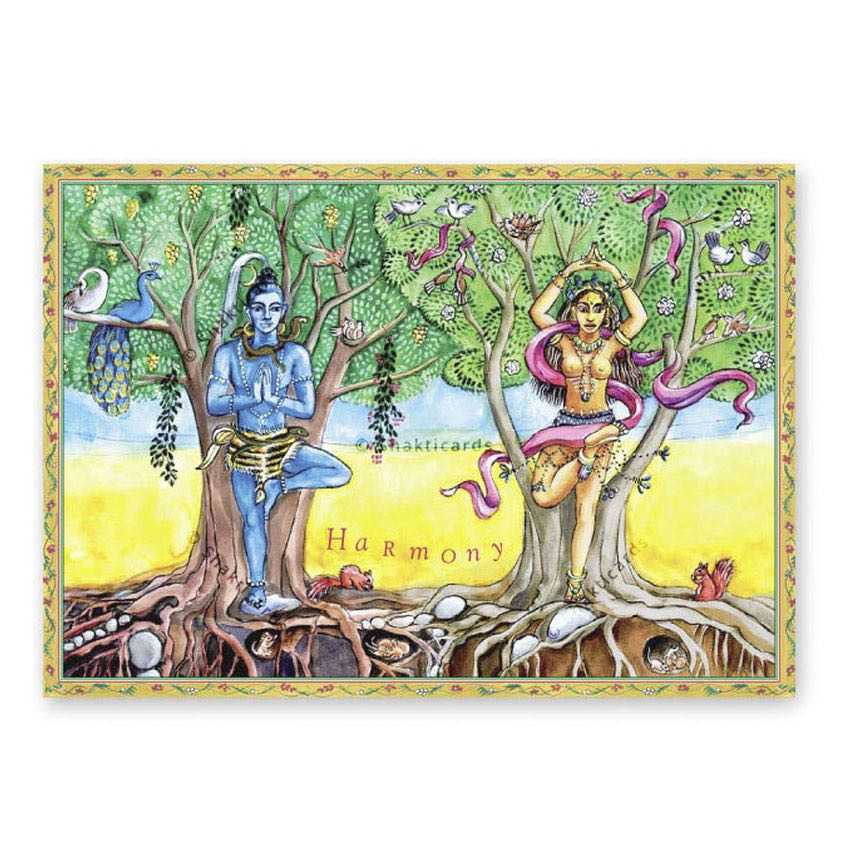 Yoga carte postale "Harmony"  