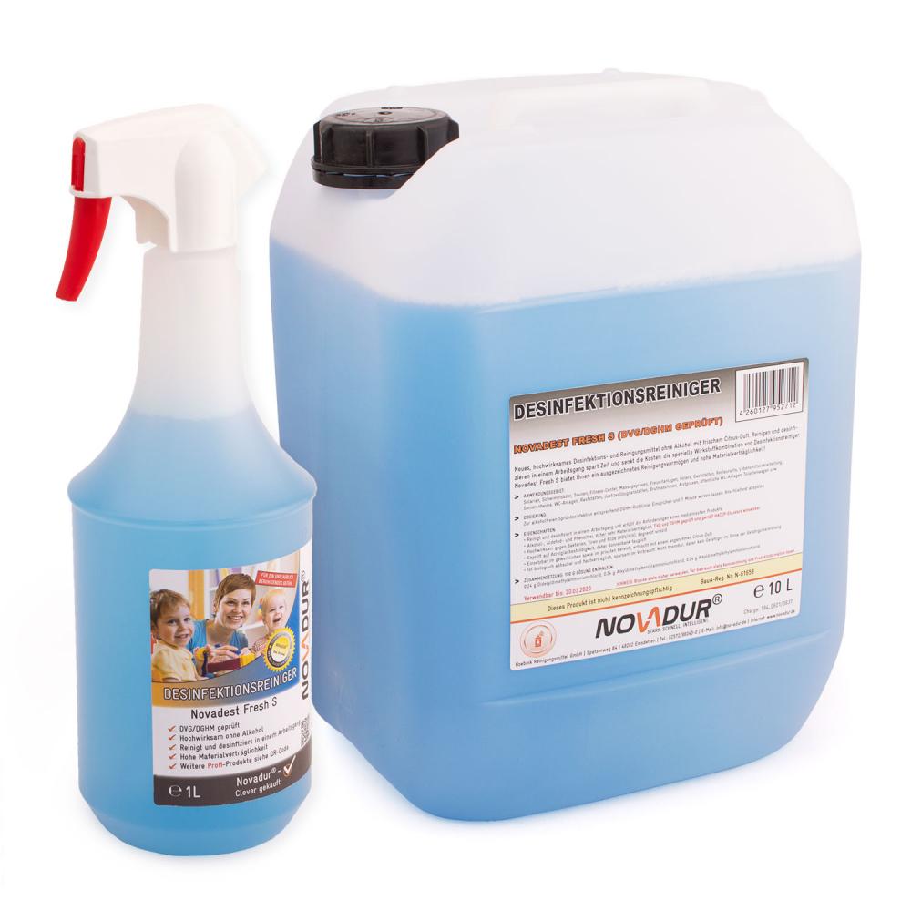 Disinfectant cleaner NOVADEST Fresh S - surface disinfectant 