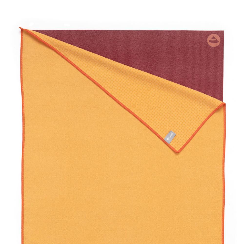 Yogatuch GRIP ² Yoga Towel mit Antirutschnoppen safran orange