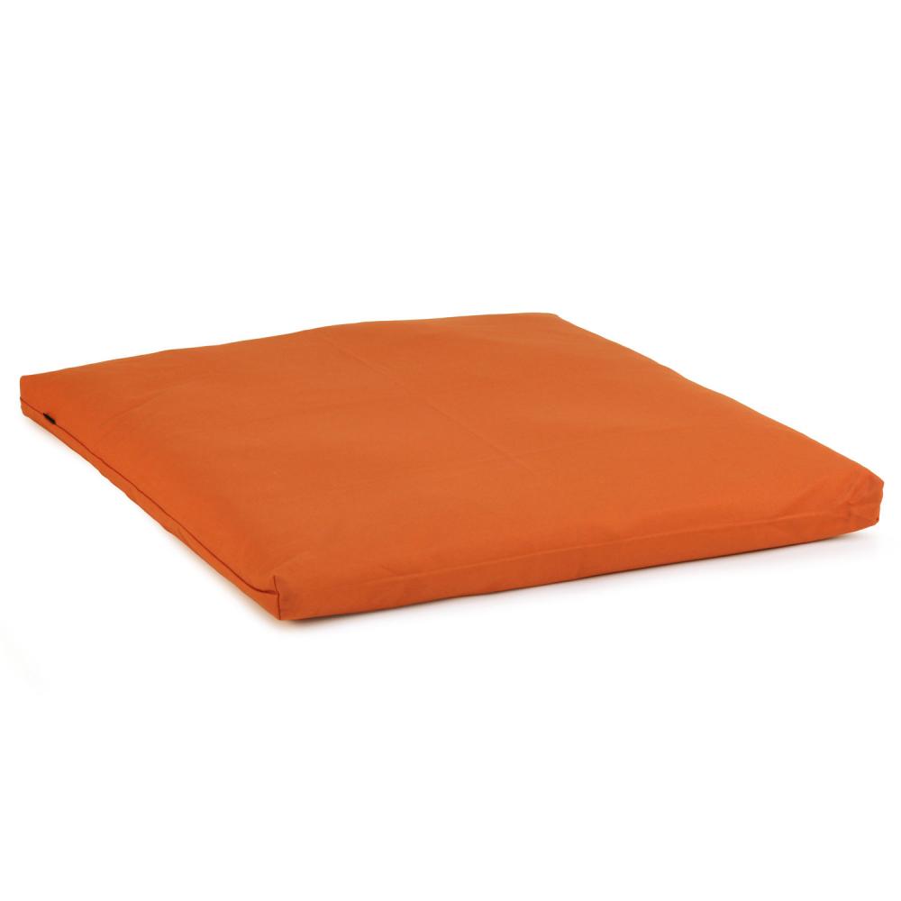 Zabuton futon de méditation CLASSIC | 100 x 100cm 6 couches | terracotta | coton sergé
