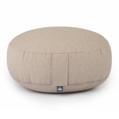 BIG RONDO large-flat meditation cushion, CLASSIC dobby hazel