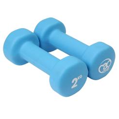 Fitness Mad haltères en néoprène 2 kg - bleu (paire)