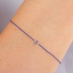 Chakra bracelet Iolite - Throat Chakra (Blue)