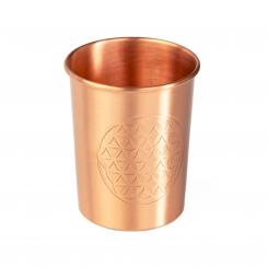 Copper cups, set of 2, 250 ml, copper Flower of Life