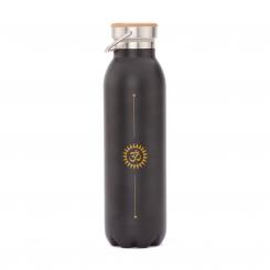 Isolier-Trinkflasche 600 ml, Edelstahl OM, matt-schwarz