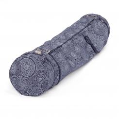 Maharaja Collection : sac de yoga coton ASANA 60 cm | Mandala, bleu foncé