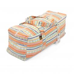 Yoga Kit Bag Yogatasche | ETHNO Collection | apricot-hellblau gemustert 