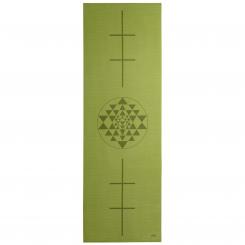 Design yoga mat YANTRA/ALIGNMENT, The Leela Collection olive Yantra/Alignment