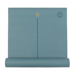 Tapis de yoga design HAMSA HAND, The Leela Collection bleu clair