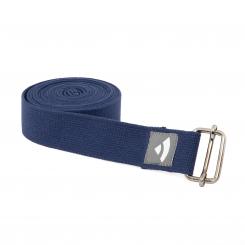 XL Yoga strap ASANA BELT with metal buckle dark blue