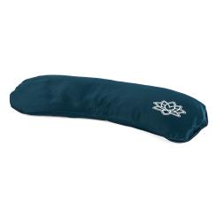 Mako-Satin yoga eye pillow OM / LOTUS with lavender petrol green (lotus)