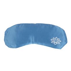 Yoga Augenkissen OM / LOTUS mit Lavendel, Mako-Satin hellblau (Lotus)