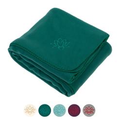 Fleece Yoga Blanket ASANA BLANKET with LOTUS embroidery 