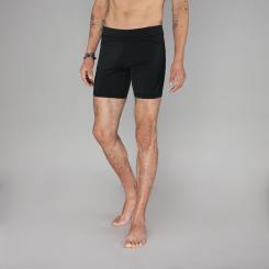 Hot yoga shorts men, black 