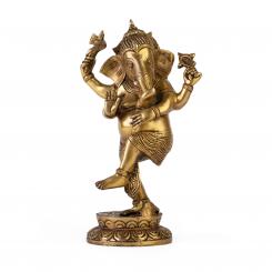 Tanzender Ganesha Statue, Messing, 28 cm 