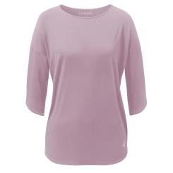 CURARE Flow shirt longsleeve, 3/4 sleeve, rounded botom, dusky pink 