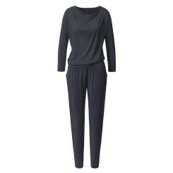 CURARE Flow jumpsuit waterfall 3/4 sleeves, midnight-blue 