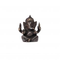 Ganesha Figur klein, schwarz ca. 7 cm 