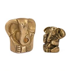 Small Ganesha Figure Made of Brass 