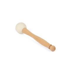 Wooden Mallet with Rubber for Crystal Singing Bowls 