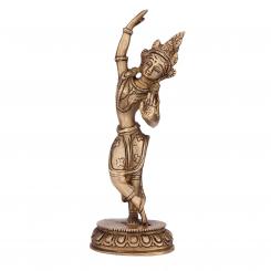 Mahadevi Statue, Messing ca. 20 cm 