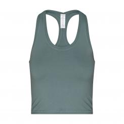 Cropped Tank, Sport Crop Top, dusty turquoise 