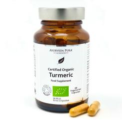Ayurveda Pura Turmeric capsules, organic, 60 pcs. 