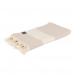 WellTouch Hamam towel 175 x 100 Pestemal DIAMOND sand/ecru