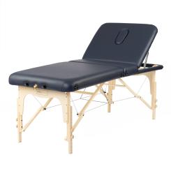 Massage table SALON II, foldable dark blue