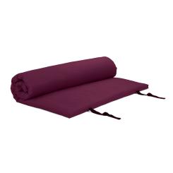 Shiatsu mat with non-removable cover 120x200 cm | aubergine | 4 layers