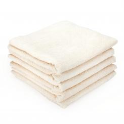 Serviette en tissu-éponge - WellTouch écru | 5x serviette 50 x 100 cm