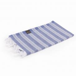 WellTouch Hamam sauna towel, Pestemal SARAY blue