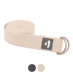 Yoga strap ASANA BELT with metal buckle (D-ring) 