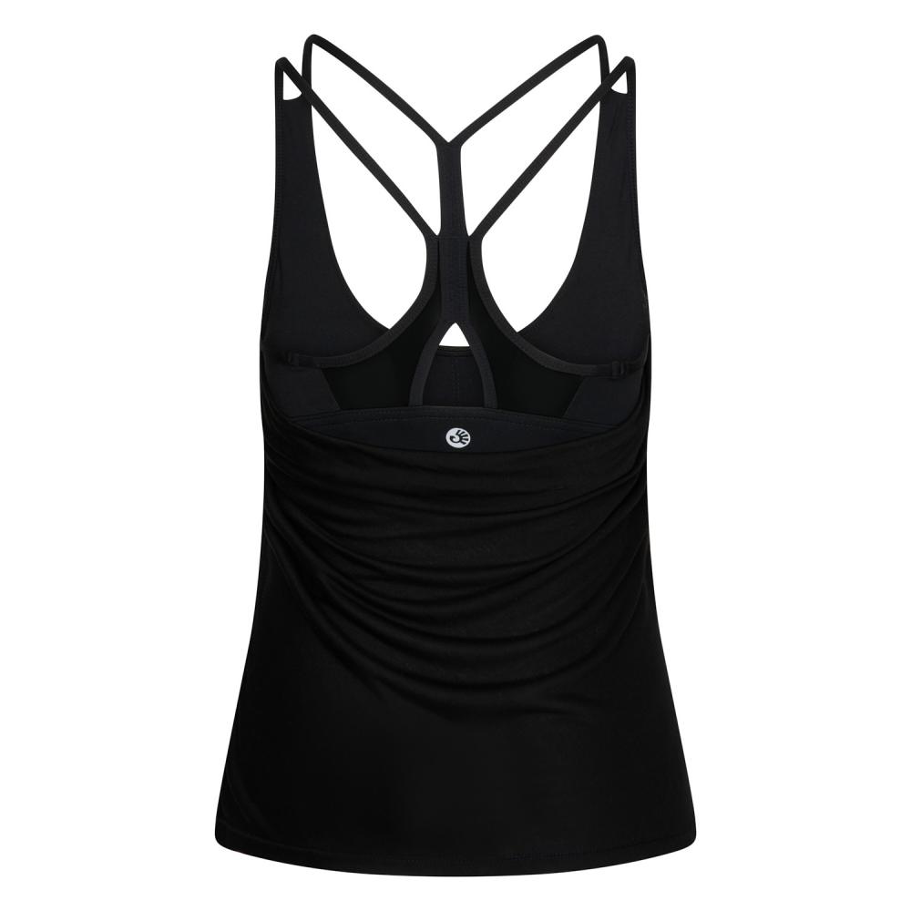 Women Yoga Tops Tanks with Built in Bra for Active Gym Fitness