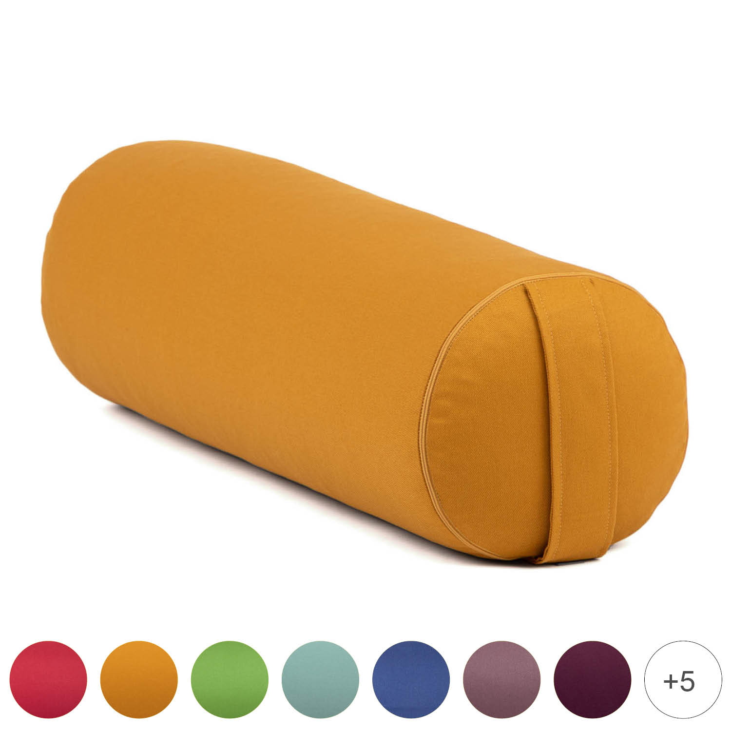 Yoga Bolster Pillow for Restorative Yoga - Meditation Pillow with Velvet  Cover, Filled with PP Cotton - Yoga Pillow for Yin Yoga, prenatal Yoga
