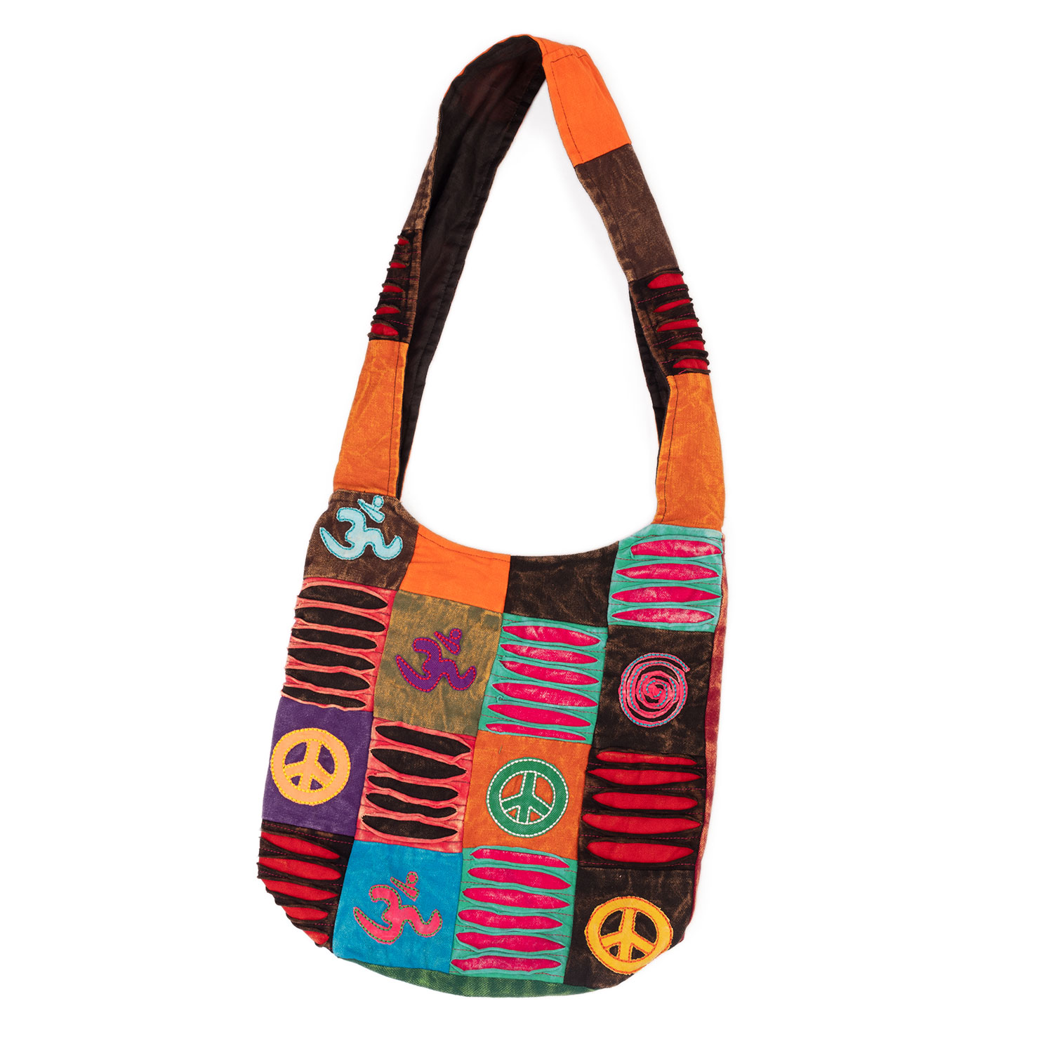 BODYNOVA  Om Shanti Bag, Patchwork Hippie Tasche, multicolor